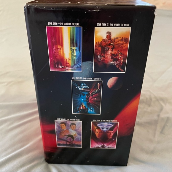Star Trek Movies I-V 25th Anniversary Collector’s Box VHS 1991 Vintage Sci-fi - Picture 4 of 13